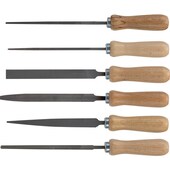 Schlüsselfeilen-Satz 100 mm Gesamtlänge 175 mm 6tlg.